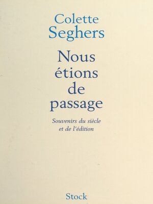 cover image of Nous étions de passage